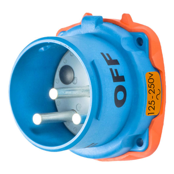 31-68172-K07-4X - DR100 INLET POLY BLUE SIZE 4 TYPE 4X 2P+G 100A 250 VAC 60 Hz NO AUX TYPE 4X WATERTIGHTNESS